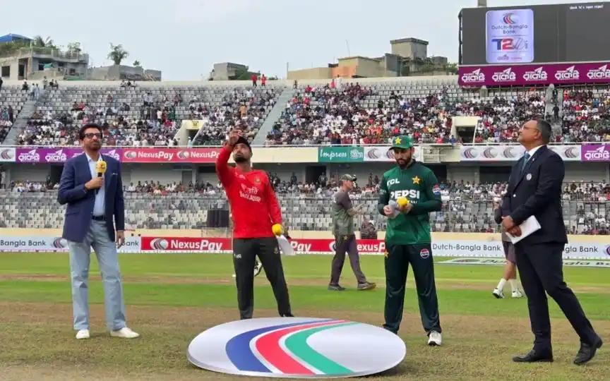 Pakistan vs Bangladesh toss update [Source: @MuasharafP/X.com]